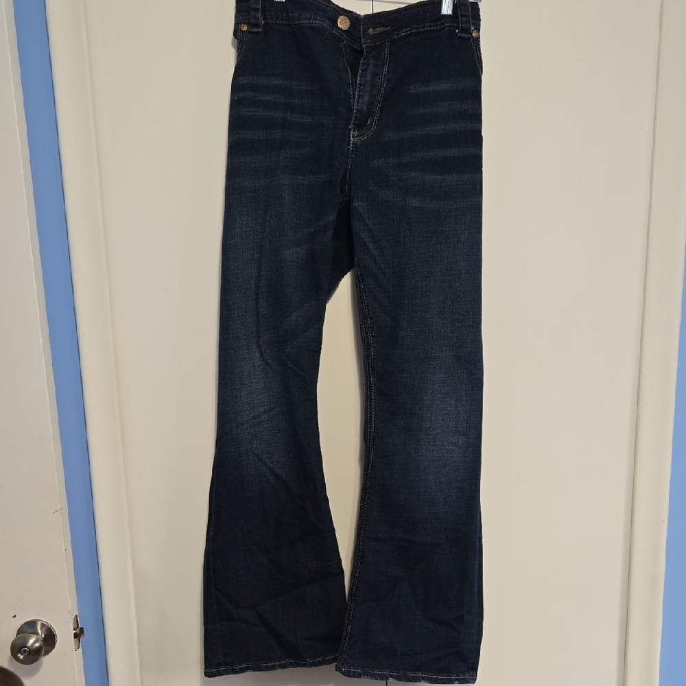 Seven7 Dark Blue Flare Jeans
